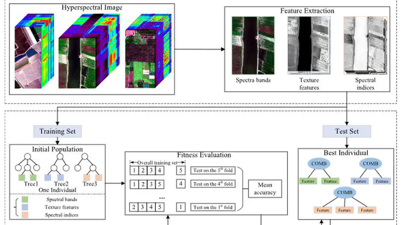 A Multitree Genetic Programming-Based Feature Construction Approach to Crop Classification Using Hyperspectral Images